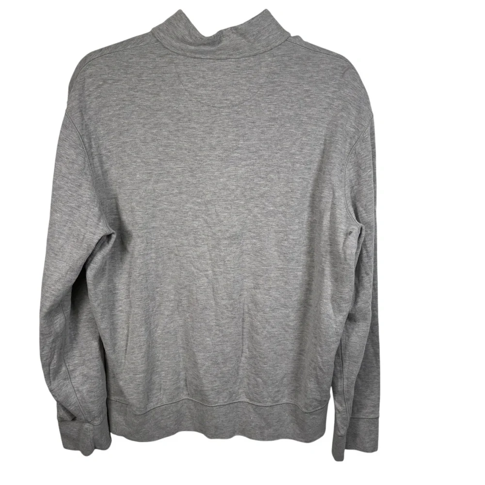 Polo Ralph Lauren Performance Mens Medium Zip Neck Heathered Long Sleeve Sweater